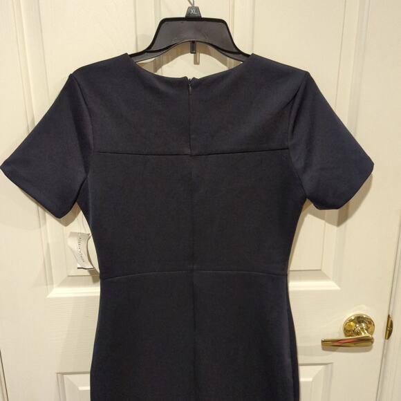 Alexia Admor Sheath Scuba Dress, Navy, M - Picture 5 of 6